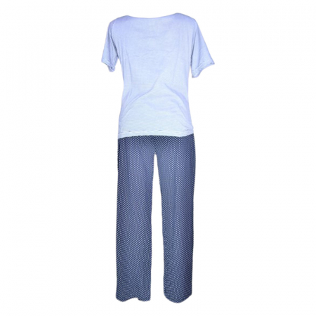 PIjama 2 piese, cu buline, pentru dama, Sevgi 5021B, Bleumarin [2]