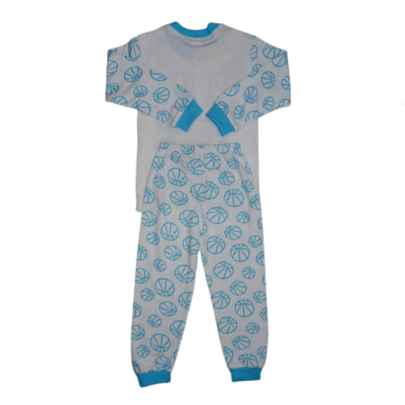 Pijama 2 piese pantaloni si bluza pentru baieti Mini Junior PJM-MJ6, Albastru [1]