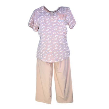 Pijamale si camasi gravide - PIjama 2 piese pentru gravide, Sevgi 4111R, Roz