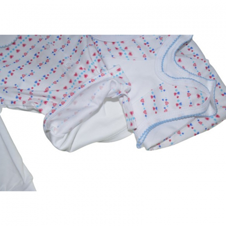 Pijama 2 piese salopeta si bluza pentru baieti Koala K847AL, Alb [3]