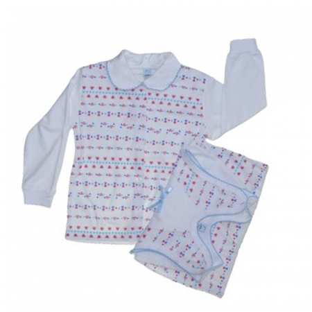 Pijamale - Pijama 2 piese salopeta si bluza pentru baieti Koala K847AL, Alb