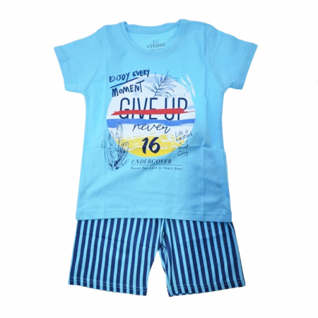 Pijamale - Pijama de vara pentru baieti Mini Junior VTMO-70210, Albastru