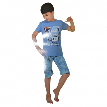 Pijama de vara pentru baieti Mini Junior VTMO-73105, Multicolor [1]