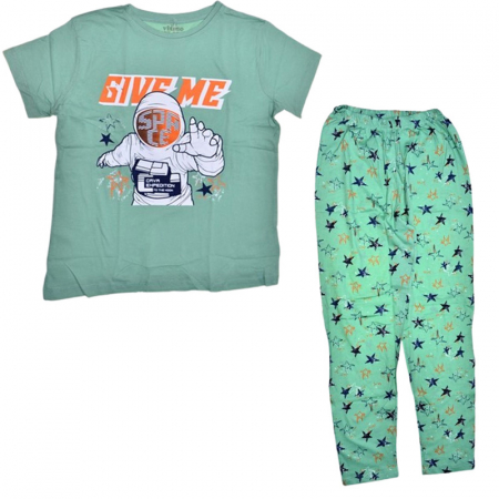 Pijamale - Pijama din 2 piese, pentru baieti, Mini Junior 25309V, Verde