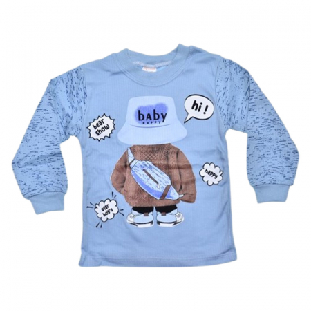 Pijama din 2 piese, pentru baieti, Mini Junior 30016A, Albastru [3]