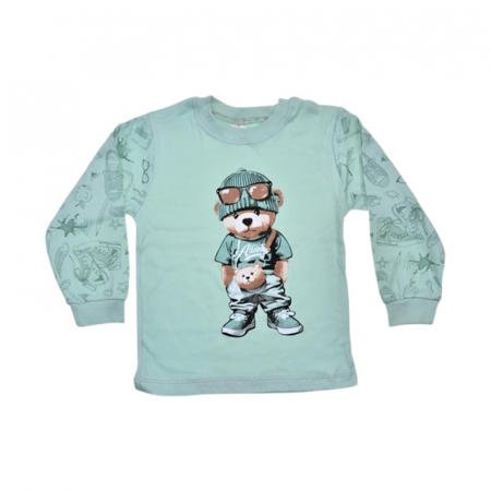 Pijama din 2 piese, pentru baieti, Mini Junior 3994V, Verde [3]