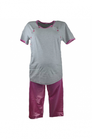 Pijamale si camasi gravide - Pijama pentru alaptat Marcinkowski MEML2, Gri