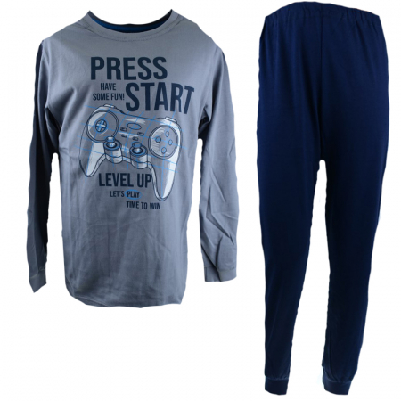 Pijamale - Pijama pentru baieti GT 7584-128-cm, Gri
