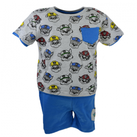 Compleuri baieti de vara - Pijama pentru baieti M Plus M Paw Patrol 182301-1-62, Albastru