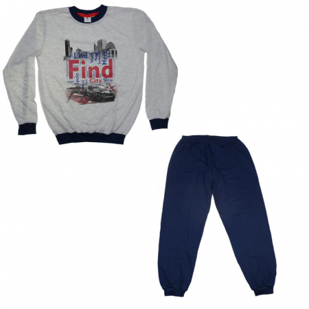 Pijamale - Pijama pentru baieti Marcinkowski Max MRKW6G-140-cm, Gri