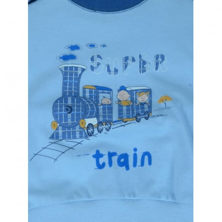 Pijama pentru baieti Mini Junior 566258-AL-74-cm, Albastru [2]