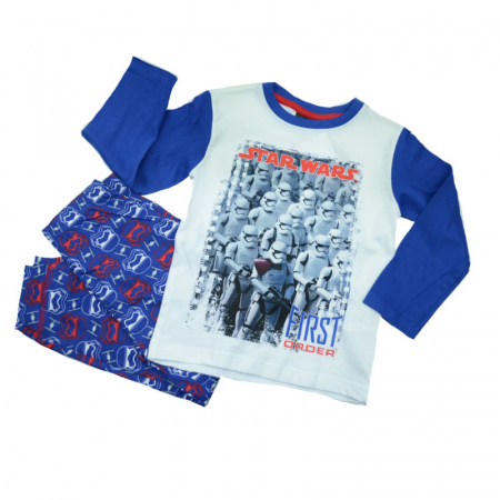 Pijamale - Pijama pentru baieti Star Wars Sun City PH2256A-116, Alb