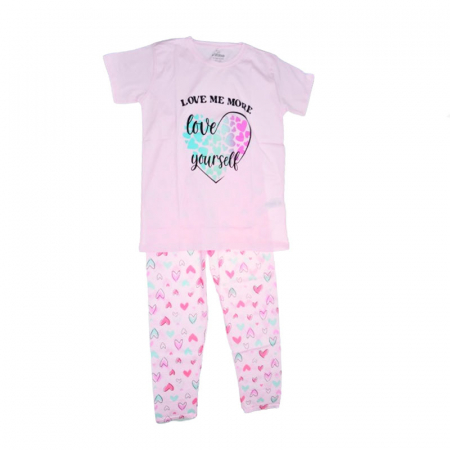 Pijamale - Pijama pentru fete Mini Junior PJ-53213, Roz