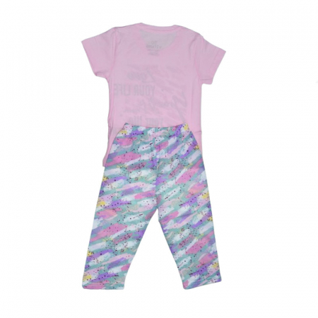 Pijama pentru fete Mini Junior PJ-76748, Roz [1]