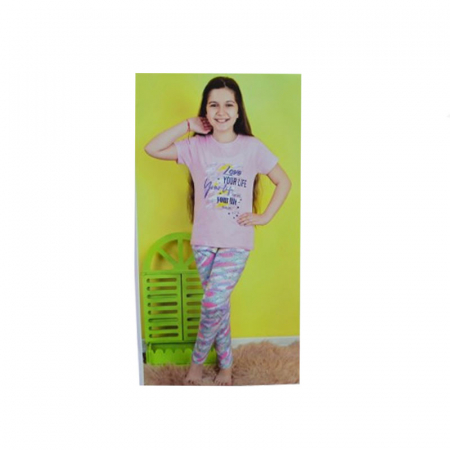 Pijama pentru fete Mini Junior PJ-76748, Roz [4]