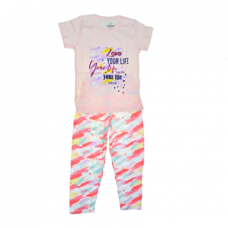 Pijamale - Pijama pentru fete Mini Junior PJ-76953, Roz