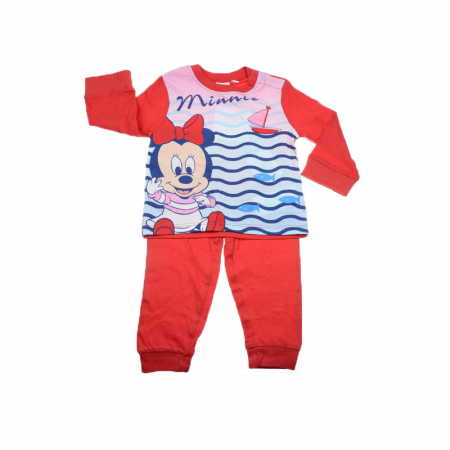 Pijamale - Pijama pentru fete Sun City Minnie Mouse ET0309R-92-cm, Rosu