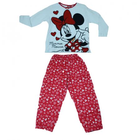 Pijamale - Pijama pentru fete Minnie Mouse Disney DISM-GPYJL32573-128, Multicolor