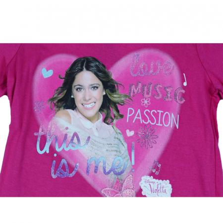 Pijama pentru fete Violetta Disney NH2218F-128, Fucsia [2]