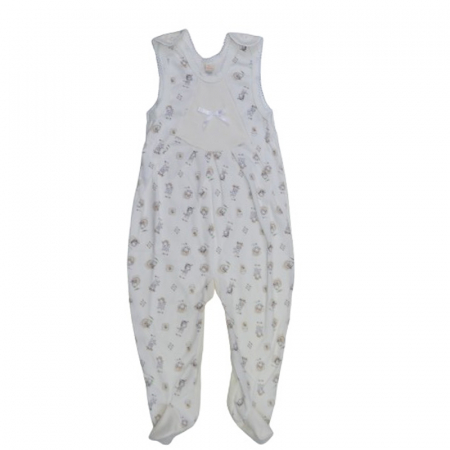 Pijamale - Pijama tip salopeta pentru baieti Koala KK829C, Crem