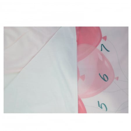 Paturica pentru pozele bebelusilor 100 x 90 cm pentru fete Sevnur 65-91, Roz [1]