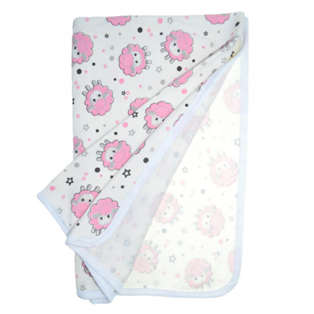 Paturica 75 x 75 cm pentru fete Mini Bimbi P110323-1, Crem [1]