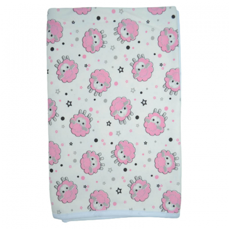 Paturici si pleduri bebelusi - Paturica 75 x 75 cm pentru fete Mini Bimbi P110323-1, Crem