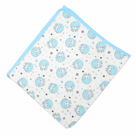 Paturici si pleduri bebelusi - Pled 80 x 70 cm Mini Junior PMJPC-12, Albastru