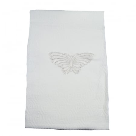 Paturici si pleduri bebelusi - Pled 85 x 100 cm pentru copii Mini Junior 190, Alb