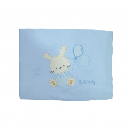 Paturici si pleduri bebelusi - Pled 85 x 80 cm pentru baieti Mini Junior 60-85AR, Albastru