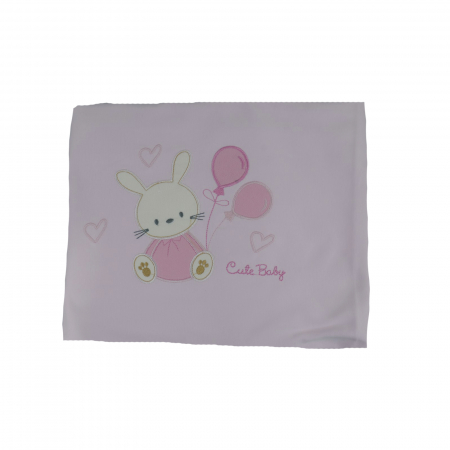 Paturici si pleduri bebelusi - Pled 85 x 80 cm pentru fete Mini Junior 60-81, Roz