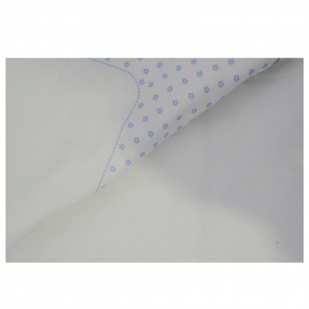Pled 85 x 83 cm pentru baieti Mini Junior 85-55A, Alb [1]
