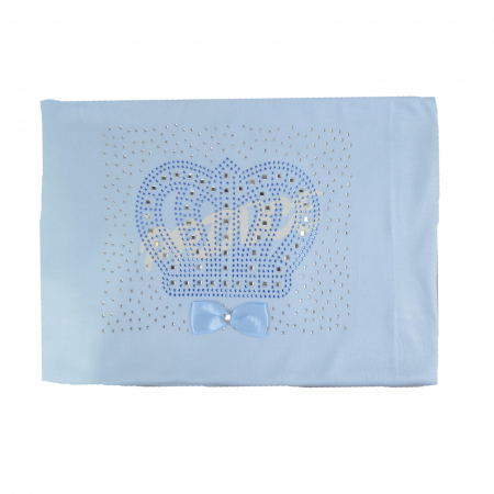 Paturici si pleduri bebelusi - Pled 85 x 85 cm pentru baieti Mini Junior 65-100A, Albastru