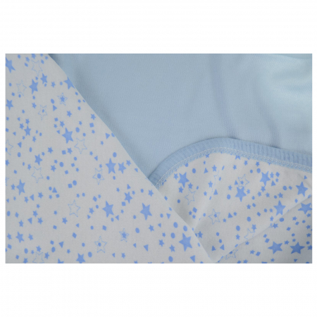 Pled 85 x 85 cm pentru baieti Mini Junior 65-100A, Albastru [1]
