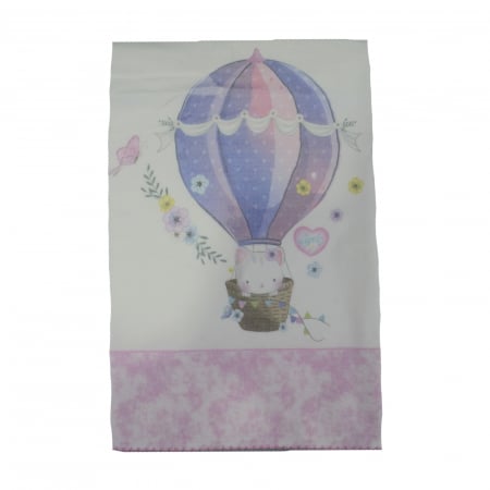Paturici si pleduri bebelusi - Pled 85 x 85 cm pentru fete Mini Junior 85-58, Alb