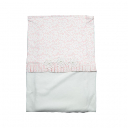Paturici si pleduri bebelusi - Pled 90 x 85 cm pentru fete Bebelinna 940794, Crem