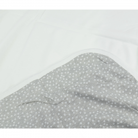 Pled 90 x 90 cm pentru fete Mini Junior BBW-25, Gri [1]