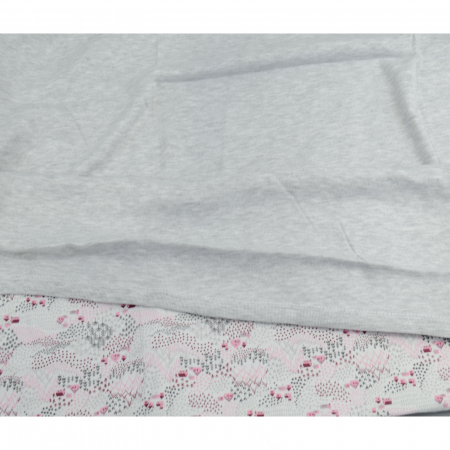 Pled 90 x 90 cm pentru fete Mini Junior BBW-26, Gri [1]