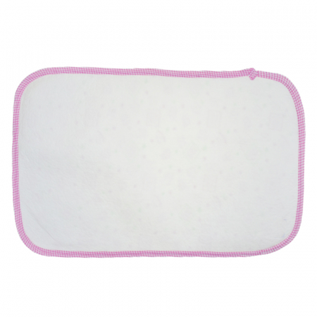 Aleza impermeabila si refolosibila din bumbac 60 x 40 cm pentru fete Mini Junior PL111, Roz [1]