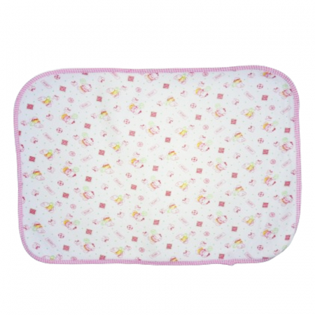 Aleze si chilotei scutec - Aleza impermeabila si refolosibila din bumbac 65 x 45 cm pentru fete Mini Junior PL116, Roz
