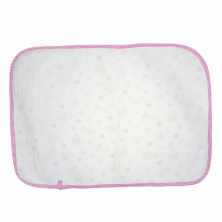 Aleza impermeabila si refolosibila din bumbac 65 x 45 cm pentru fete Mini Junior PL116, Roz [1]