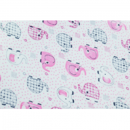 Aleza impermeabila si refolosibila din bumbac 60 x 40 cm pentru fete, Mini Junior ALZ0209R, Roz [1]