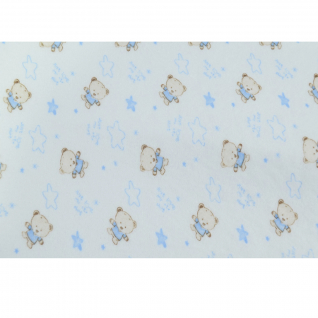 Aleza impermeabila si refolosibila din bumbac 70 x 50 cm pentru baieti Mini Junior PRR-3, Albastru [1]