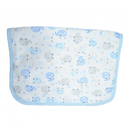 Aleza impermeabila si refolosibila din bumbac 60 x 40 cm pentru baieti, Mini Junior ALZ0209A, Albastru [1]