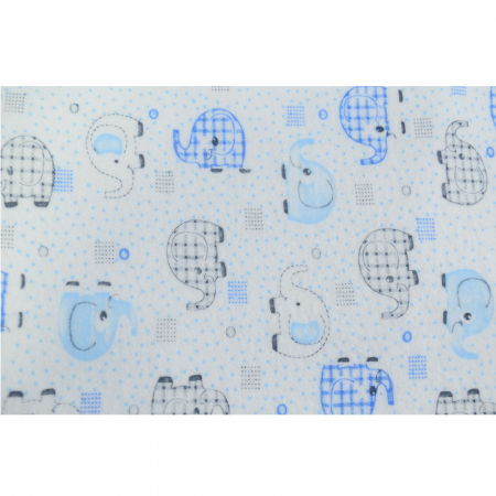 Aleza impermeabila si refolosibila din bumbac 60 x 40 cm pentru baieti, Mini Junior ALZ0209A, Albastru [2]