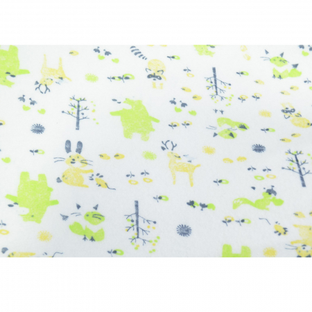 Aleza impermeabila si refolosibila din bumbac 70 x 50 cm pentru baieti Mini Junior PRR-7, Verde [1]