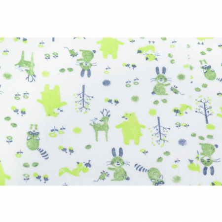 Aleza impermeabila si refolosibila din bumbac 70 x 50 cm pentru baieti Mini Junior PRR-8, Verde [1]