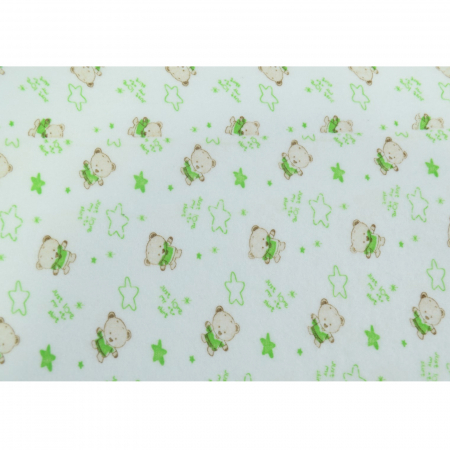 Aleza impermeabila si refolosibila din bumbac 70 x 50 cm pentru baieti Mini Junior PRR-5, Verde [1]