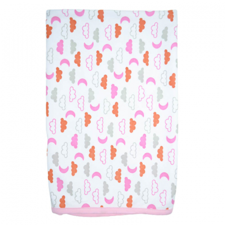 Paturici si pleduri bebelusi - Paturica 75 x 75 cm pentru fete Mini Bimbi P110323, Multicolor