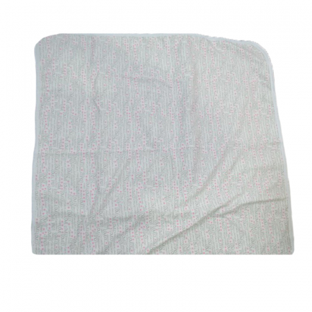 Pled pentru fete 80 x 80 cm Mini Bimbi MNB-2, Alb [1]